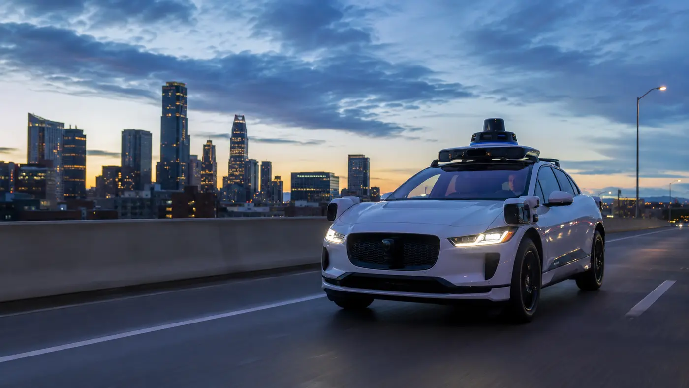 Autonomous test vehicle using LiDAR sensors on a California freeway